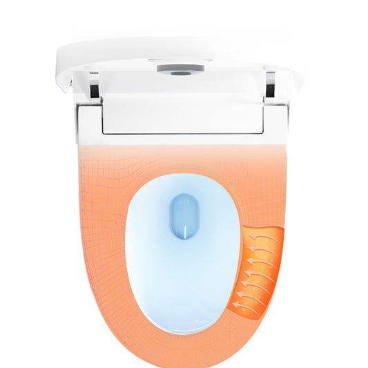 Elongated All-in-One Bidet White One-Piece Smart Toilet Bidet with Quiet-Close Clearhalo 'Bathroom Remodel & Bathroom Fixtures' 'Bidets' 'Home Improvement' 'home_improvement' 'home_improvement_bidets' 'Toilets & Bidets' 7555252