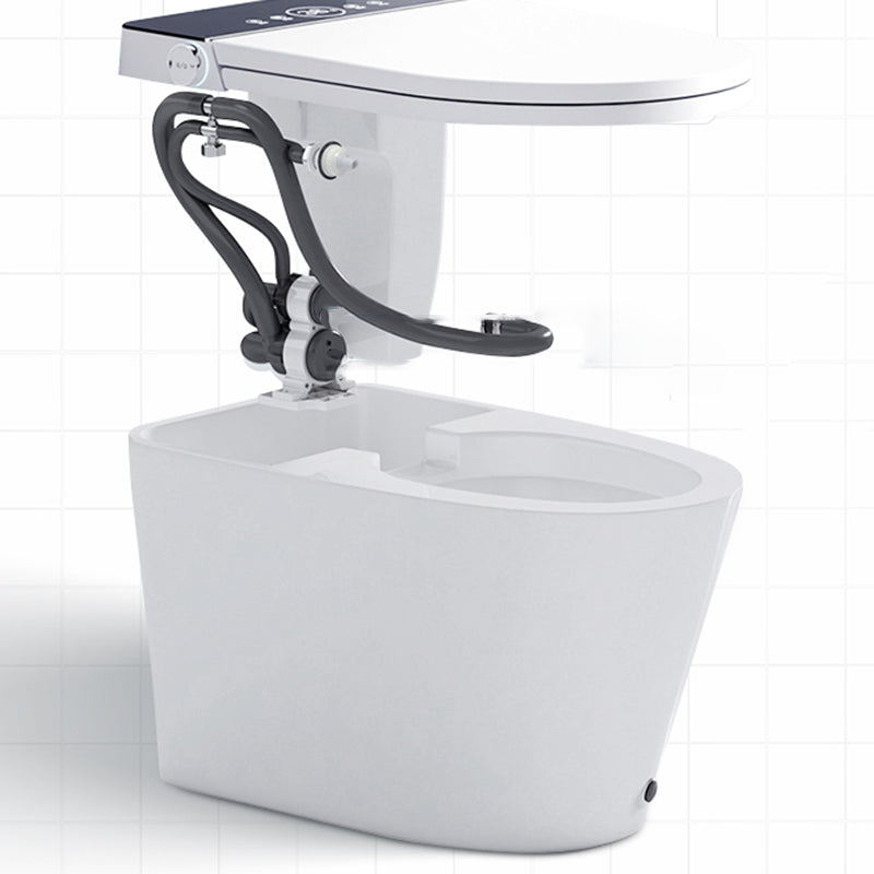 Heated Smart One-Piece Smart Toilet Bidet Elongated Smart Bidet in White Clearhalo 'Bathroom Remodel & Bathroom Fixtures' 'Bidets' 'Home Improvement' 'home_improvement' 'home_improvement_bidets' 'Toilets & Bidets' 7555261