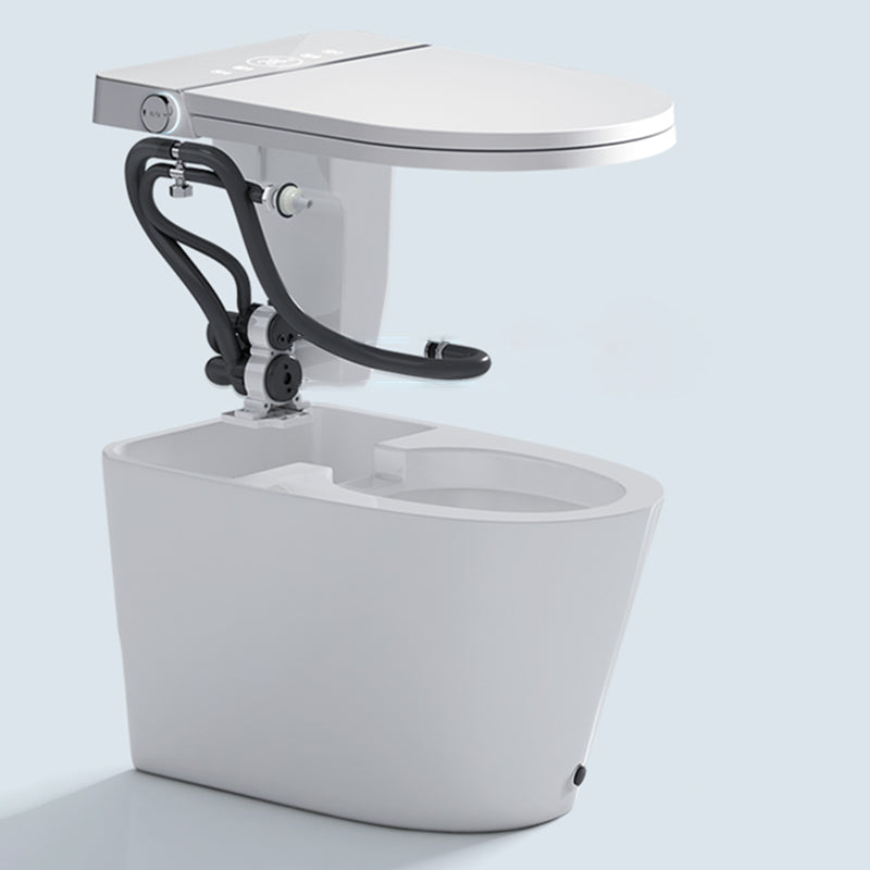 Stain Resistant Elongated Bidet Seat White Contemporary All-in-One Bidet Clearhalo 'Bathroom Remodel & Bathroom Fixtures' 'Bidets' 'Home Improvement' 'home_improvement' 'home_improvement_bidets' 'Toilets & Bidets' 7555296