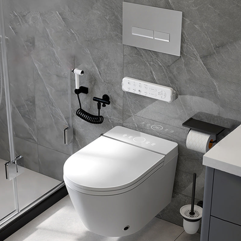 Elongated Wall Mounted Bidet Smart Bidet with Dryer and Heated Seat Clearhalo 'Bathroom Remodel & Bathroom Fixtures' 'Bidets' 'Home Improvement' 'home_improvement' 'home_improvement_bidets' 'Toilets & Bidets' 7555305