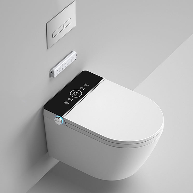 Elongated Wall Mounted Bidet Smart Bidet with Dryer and Heated Seat Clearhalo 'Bathroom Remodel & Bathroom Fixtures' 'Bidets' 'Home Improvement' 'home_improvement' 'home_improvement_bidets' 'Toilets & Bidets' 7555313