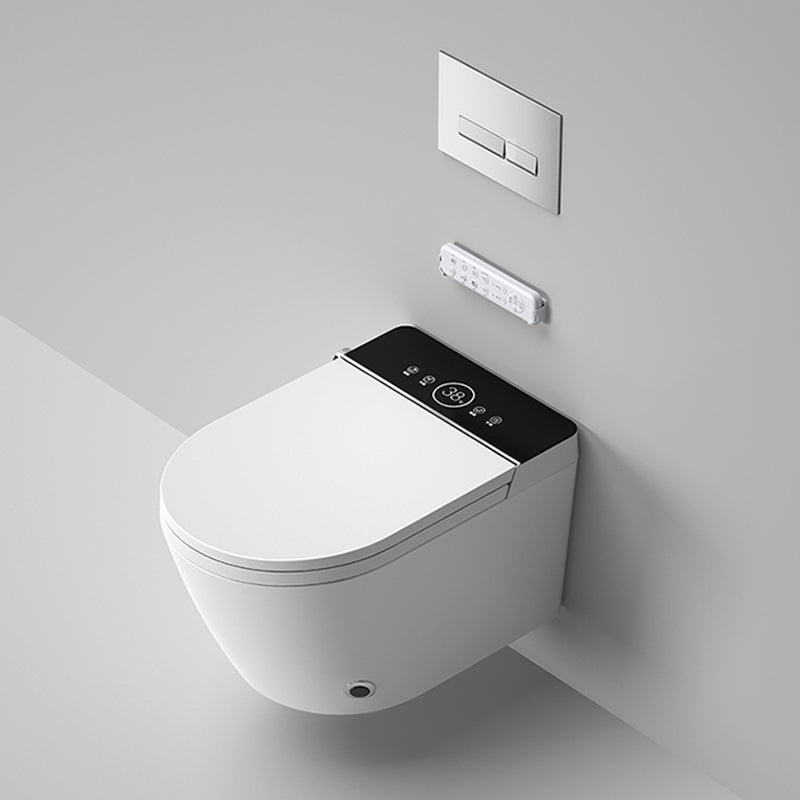 Elongated Wall Mounted Bidet Smart Bidet with Dryer and Heated Seat Clearhalo 'Bathroom Remodel & Bathroom Fixtures' 'Bidets' 'Home Improvement' 'home_improvement' 'home_improvement_bidets' 'Toilets & Bidets' 7555314