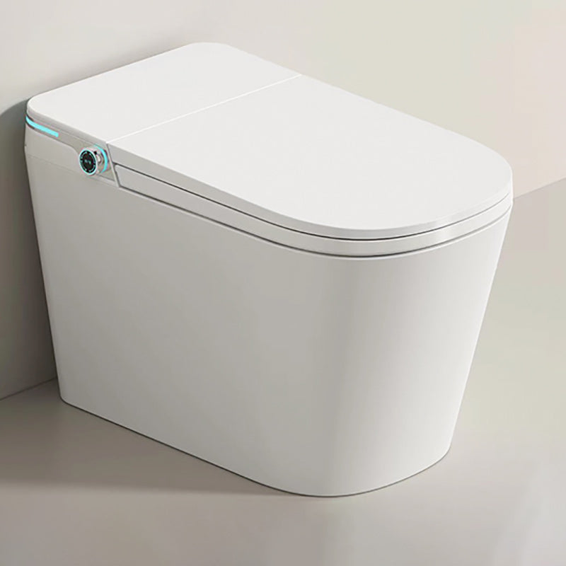 White Smart Toilet Elongated Floor Standing Bidet Remote Control Included Clearhalo 'Bathroom Remodel & Bathroom Fixtures' 'Bidets' 'Home Improvement' 'home_improvement' 'home_improvement_bidets' 'Toilets & Bidets' 7555319