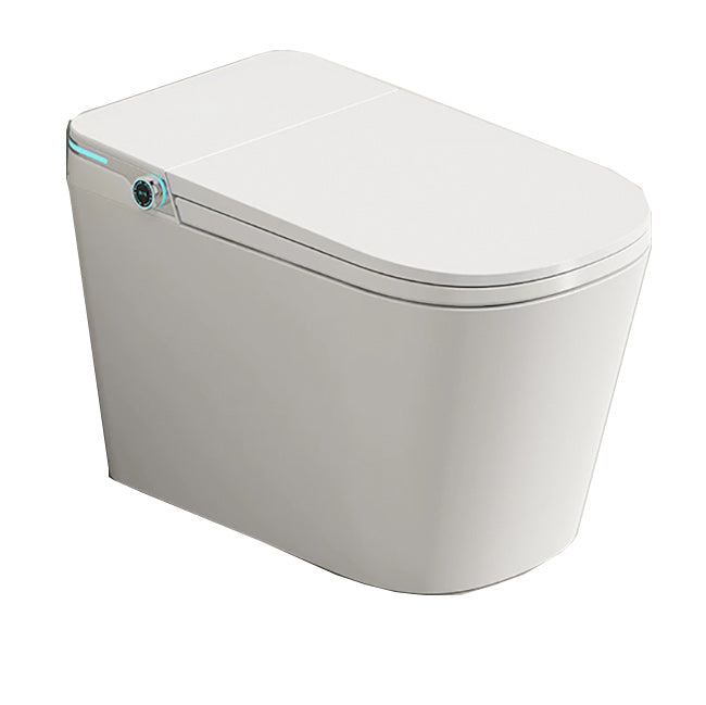 White Smart Toilet Elongated Floor Standing Bidet Remote Control Included Clearhalo 'Bathroom Remodel & Bathroom Fixtures' 'Bidets' 'Home Improvement' 'home_improvement' 'home_improvement_bidets' 'Toilets & Bidets' 7555323