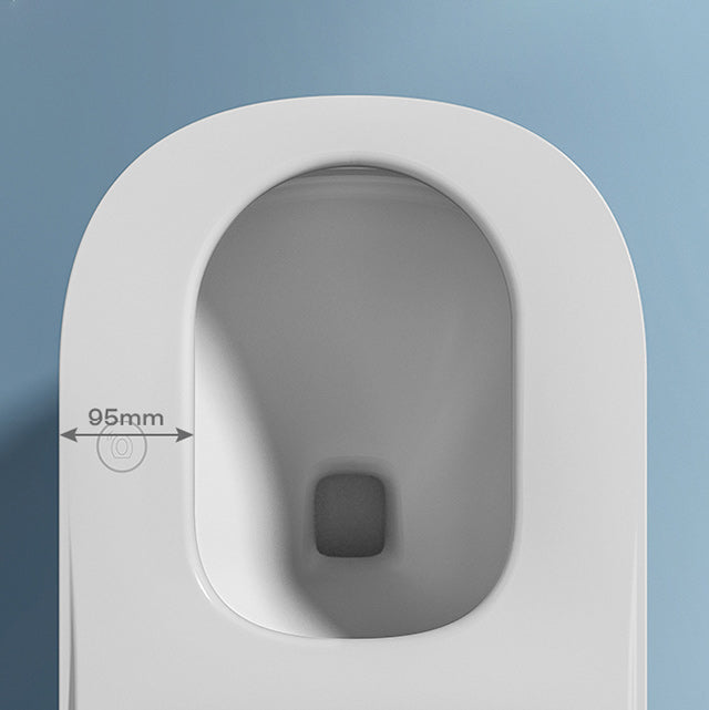 White Smart Toilet Elongated Floor Standing Bidet Remote Control Included Clearhalo 'Bathroom Remodel & Bathroom Fixtures' 'Bidets' 'Home Improvement' 'home_improvement' 'home_improvement_bidets' 'Toilets & Bidets' 7555325