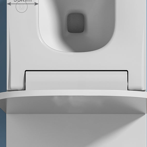 White Smart Toilet Elongated Floor Standing Bidet Remote Control Included Clearhalo 'Bathroom Remodel & Bathroom Fixtures' 'Bidets' 'Home Improvement' 'home_improvement' 'home_improvement_bidets' 'Toilets & Bidets' 7555326
