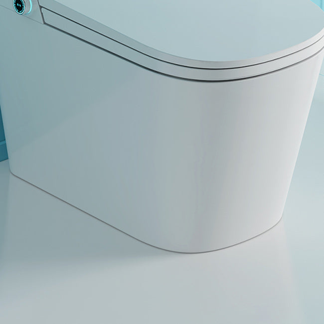 White Smart Toilet Elongated Antimicrobial Floor Standing Bidet Clearhalo 'Bathroom Remodel & Bathroom Fixtures' 'Bidets' 'Home Improvement' 'home_improvement' 'home_improvement_bidets' 'Toilets & Bidets' 7555337