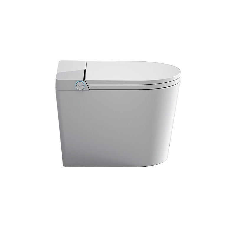 Contemporary Elongated Floor Mount Bidet White Antimicrobial Smart Bidet Clearhalo 'Bathroom Remodel & Bathroom Fixtures' 'Bidets' 'Home Improvement' 'home_improvement' 'home_improvement_bidets' 'Toilets & Bidets' 7555365