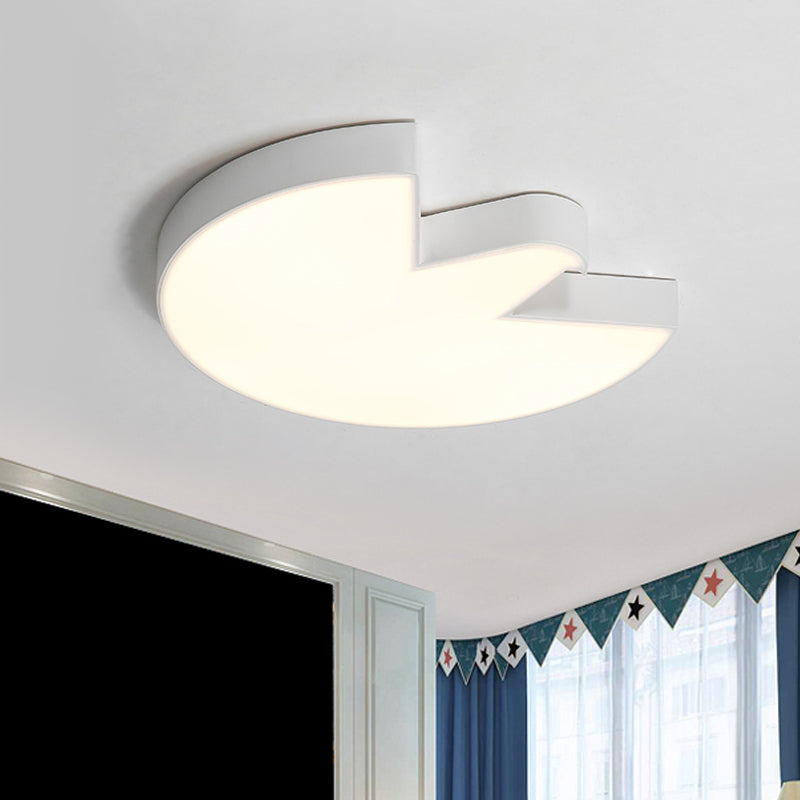 White/Black Pigeon Ceiling Flush Contemporary Acrylic LED Flushmount Lighting for Bedroom Clearhalo 'Ceiling Lights' 'Close To Ceiling Lights' 'Close to ceiling' 'Flush mount' Lighting' 756494