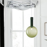 Contemporary Orb Pendant Lighting Gradient Green/Orange Glass 1-Bulb Bedside Hanging Ceiling Lamp Green Clearhalo 'Ceiling Lights' 'Glass shade' 'Glass' 'Modern Pendants' 'Modern' 'Pendant Lights' 'Pendants' Lighting' 757047