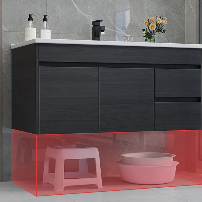 Rectangular Bathroom Vanity Single-Sink Modern Ceramic Wall Mount Vanity Set Clearhalo 'Bathroom Remodel & Bathroom Fixtures' 'Bathroom Vanities' 'bathroom_vanities' 'Home Improvement' 'home_improvement' 'home_improvement_bathroom_vanities' 7572888