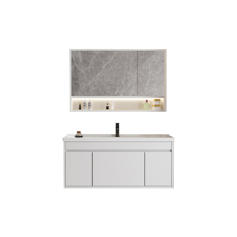 Rectangular Bathroom Vanity Single-Sink Modern White Wall Mount Vanity Set Vanity & Faucet & Mirror Cabinet https://res.litfad.com/site/img/item/2023/02/12/7572917/1200x1200.jpg Clearhalo 'Bathroom Remodel & Bathroom Fixtures' 'Bathroom Vanities' 'bathroom_vanities' 'Home Improvement' 'home_improvement' 'home_improvement_bathroom_vanities' 7572917