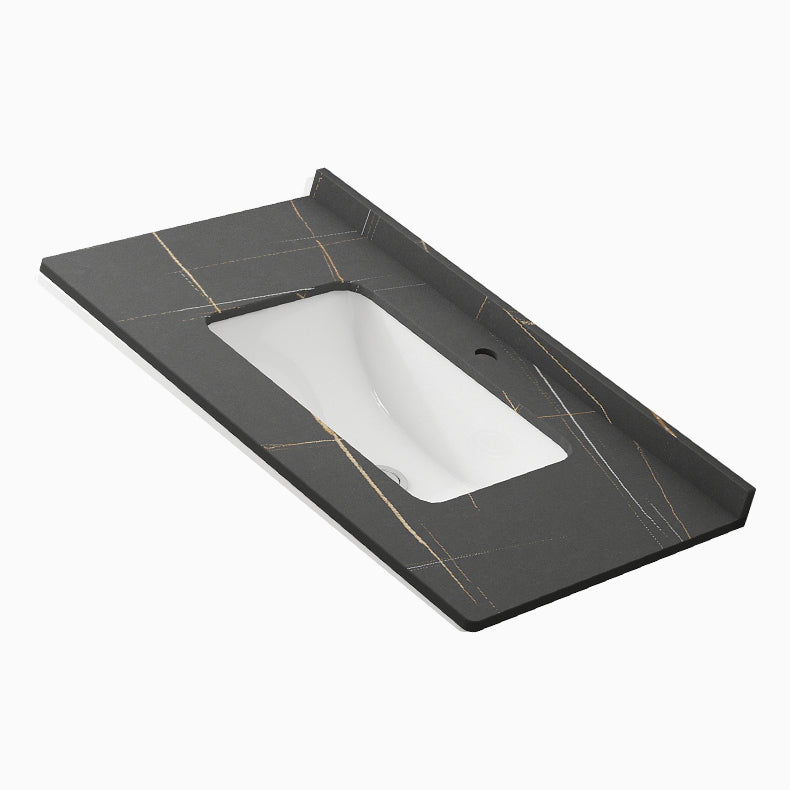 Freestanding Bathroom Vanity Single-Sink Glam Metal Base Rectangular Vanity Set Clearhalo 'Bathroom Remodel & Bathroom Fixtures' 'Bathroom Vanities' 'bathroom_vanities' 'Home Improvement' 'home_improvement' 'home_improvement_bathroom_vanities' 7573054