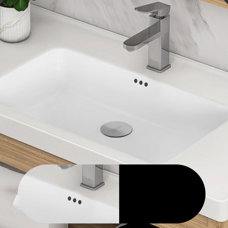 Modern Sink Vanity Rectangular Ceramic Top Single Wall Mount Vanity Clearhalo 'Bathroom Remodel & Bathroom Fixtures' 'Bathroom Vanities' 'bathroom_vanities' 'Home Improvement' 'home_improvement' 'home_improvement_bathroom_vanities' 7573105