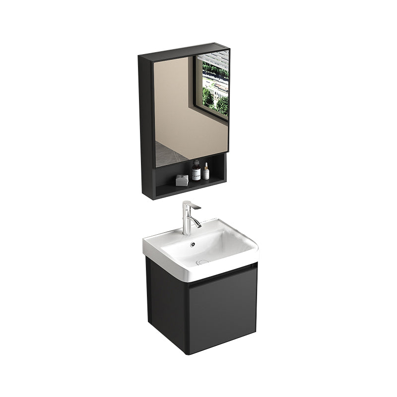 Rectangular Bathroom Vanity Single Sink Modern Gray Metal Base Vanity Set Vanity & Faucet & Mirror Cabinet https://res.litfad.com/site/img/item/2023/02/07/7581619/1200x1200.jpg Clearhalo 'Bathroom Remodel & Bathroom Fixtures' 'Bathroom Vanities' 'bathroom_vanities' 'Home Improvement' 'home_improvement' 'home_improvement_bathroom_vanities' 7581619