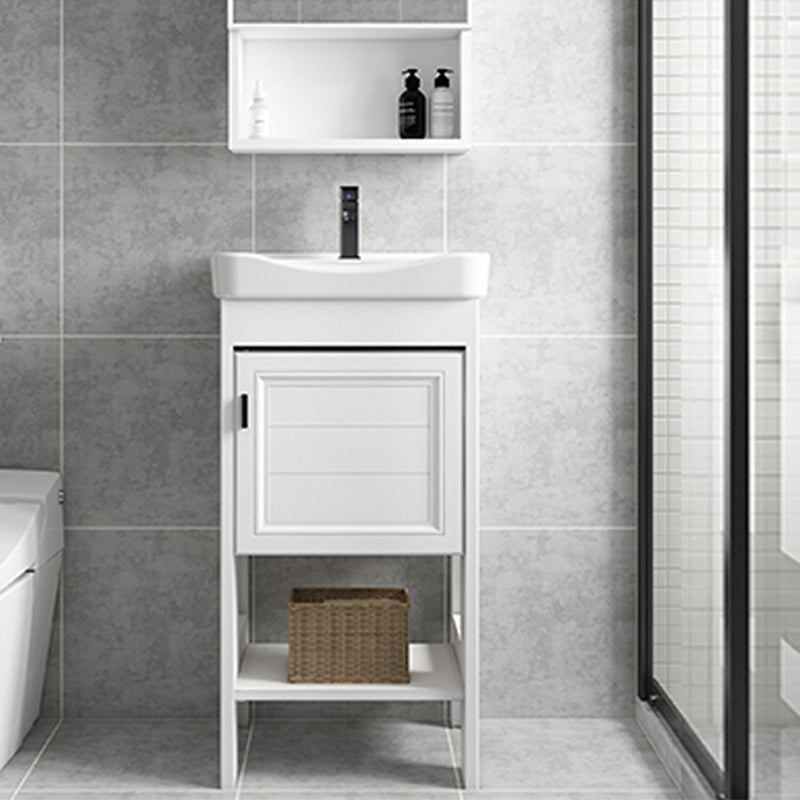 Modern Bathroom Vanity Freestanding Faucet Included Bathroom Sink Vanity Clearhalo 'Bathroom Remodel & Bathroom Fixtures' 'Bathroom Vanities' 'bathroom_vanities' 'Home Improvement' 'home_improvement' 'home_improvement_bathroom_vanities' 7588702