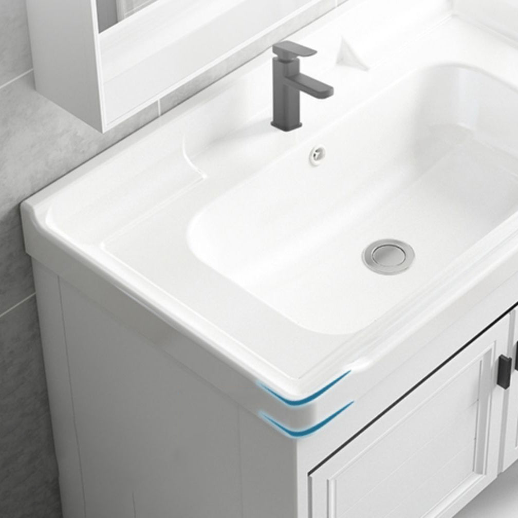 Modern Bathroom Vanity Freestanding Faucet Included Bathroom Sink Vanity Clearhalo 'Bathroom Remodel & Bathroom Fixtures' 'Bathroom Vanities' 'bathroom_vanities' 'Home Improvement' 'home_improvement' 'home_improvement_bathroom_vanities' 7588706