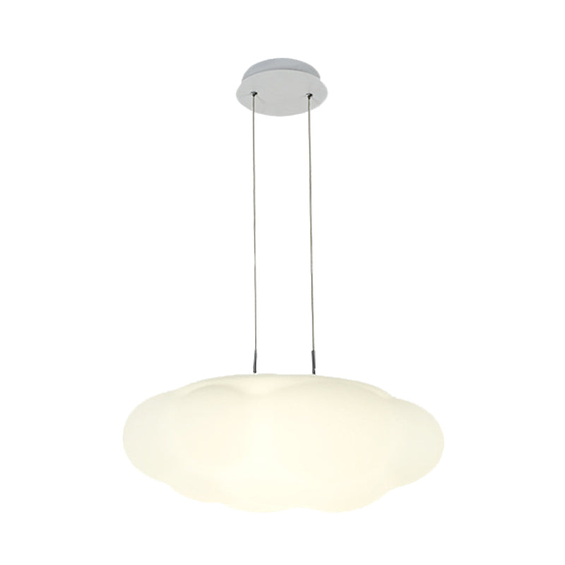 White Cluster Cloud Pendant Kids Style 1/3/5-Head Plastic LED Suspended Lighting Fixture for Child Room Clearhalo 'Ceiling Lights' 'Pendant Lights' 'Pendants' Lighting' 759328