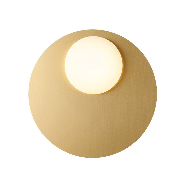 Cream Glass Ovoid Flush Mount Lamp Designer 1 Light Ceiling Lighting with Black/Brass Disk Top Clearhalo 'Ceiling Lights' 'Close To Ceiling Lights' 'Close to ceiling' 'Flush mount' Lighting' 759901