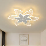 Ultrathin 2-Tier Petal Acrylic Flushmount Minimalist White LED Ceiling Flush Mount Light for Bedroom White Clearhalo 'Ceiling Lights' 'Close To Ceiling Lights' 'Close to ceiling' 'Flush mount' Lighting' 760328