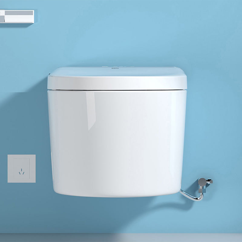 Elongated Smart Wall Mounted Bidet 14.17" H Toilet Seat Bidet with Warm Air Dryer Clearhalo 'Bathroom Remodel & Bathroom Fixtures' 'Bidets' 'Home Improvement' 'home_improvement' 'home_improvement_bidets' 'Toilets & Bidets' 7612361