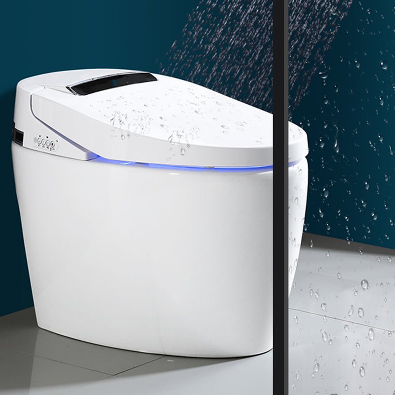 Elongated Smart Toilet Seat Bidet Antimicrobial Bidet Seat with Heated Seat Clearhalo 'Bathroom Remodel & Bathroom Fixtures' 'Bidets' 'Home Improvement' 'home_improvement' 'home_improvement_bidets' 'Toilets & Bidets' 7612363