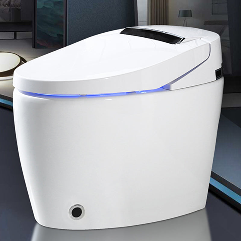 Elongated Smart Toilet Seat Bidet Antimicrobial Bidet Seat with Heated Seat Clearhalo 'Bathroom Remodel & Bathroom Fixtures' 'Bidets' 'Home Improvement' 'home_improvement' 'home_improvement_bidets' 'Toilets & Bidets' 7612364