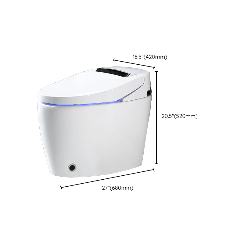 Elongated Smart Toilet Seat Bidet Antimicrobial Bidet Seat with Heated Seat Clearhalo 'Bathroom Remodel & Bathroom Fixtures' 'Bidets' 'Home Improvement' 'home_improvement' 'home_improvement_bidets' 'Toilets & Bidets' 7612371