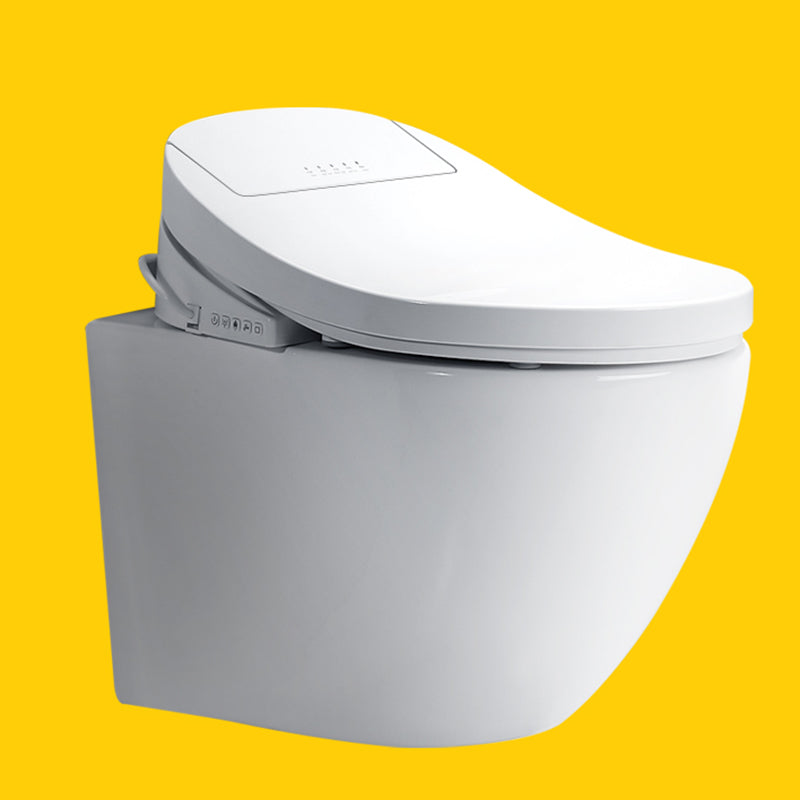15" W Wall Hung Toilet Set Ceramic Elongated Smart Bidet with Tank Toilet Clearhalo 'Bathroom Remodel & Bathroom Fixtures' 'Bidets' 'Home Improvement' 'home_improvement' 'home_improvement_bidets' 'Toilets & Bidets' 7612408