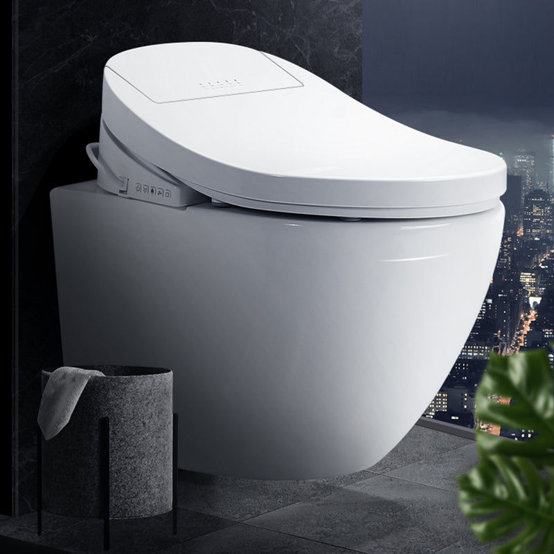 15" W Wall Hung Toilet Set Ceramic Elongated Smart Bidet with Tank Clearhalo 'Bathroom Remodel & Bathroom Fixtures' 'Bidets' 'Home Improvement' 'home_improvement' 'home_improvement_bidets' 'Toilets & Bidets' 7612409