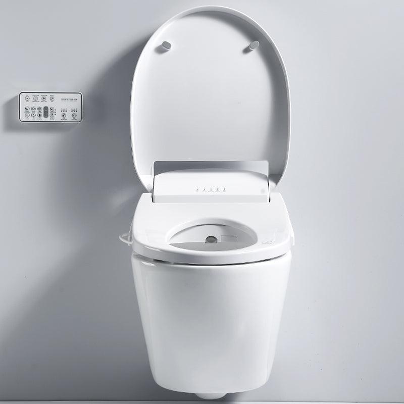 15" W Wall Hung Toilet Set Ceramic Elongated Smart Bidet with Tank Clearhalo 'Bathroom Remodel & Bathroom Fixtures' 'Bidets' 'Home Improvement' 'home_improvement' 'home_improvement_bidets' 'Toilets & Bidets' 7612411