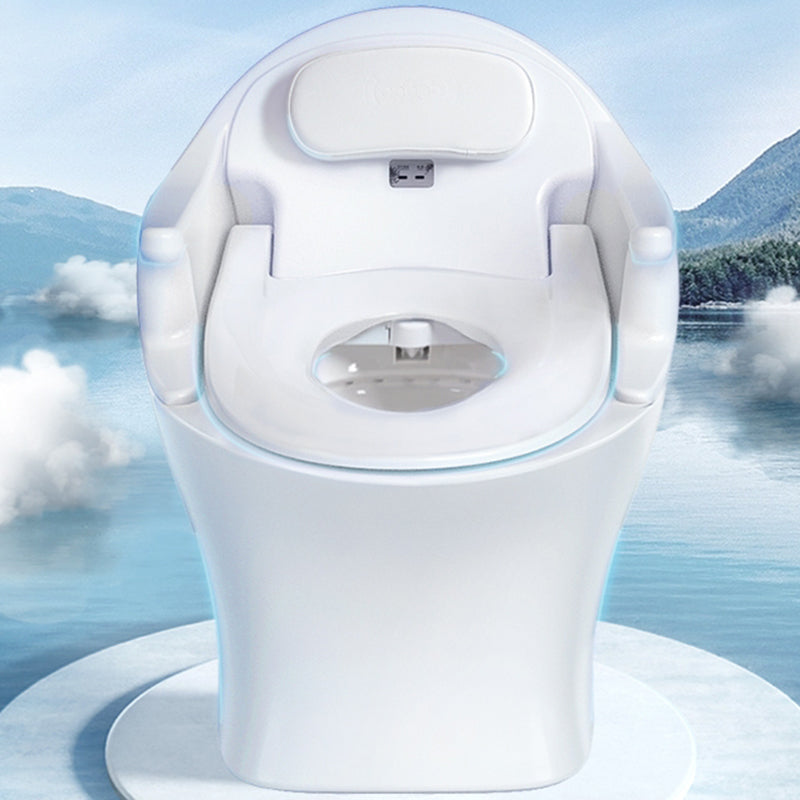 Smart All-In-One Toilet Seat Bidet 23.6" W Elongated Bidet Seat in Ceramic 16" Clearhalo 'Bathroom Remodel & Bathroom Fixtures' 'Bidets' 'Home Improvement' 'home_improvement' 'home_improvement_bidets' 'Toilets & Bidets' 7612423