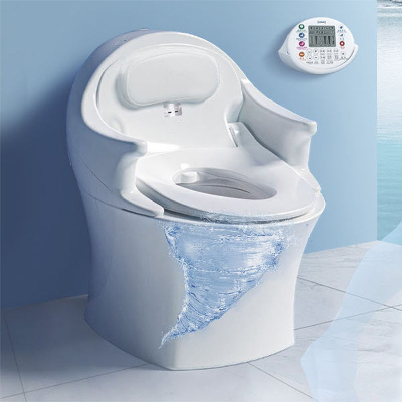 Smart All-In-One Toilet Seat Bidet 23.6" W Elongated Bidet Seat in Ceramic Clearhalo 'Bathroom Remodel & Bathroom Fixtures' 'Bidets' 'Home Improvement' 'home_improvement' 'home_improvement_bidets' 'Toilets & Bidets' 7612426