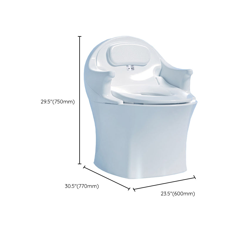 Smart All-In-One Toilet Seat Bidet 23.6" W Elongated Bidet Seat in Ceramic Clearhalo 'Bathroom Remodel & Bathroom Fixtures' 'Bidets' 'Home Improvement' 'home_improvement' 'home_improvement_bidets' 'Toilets & Bidets' 7612433