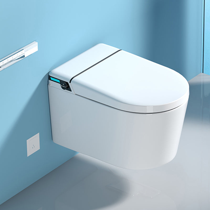 White All-In-One Smart Bidet with Tank 15" Wide Wall Mount Bidet Clearhalo 'Bathroom Remodel & Bathroom Fixtures' 'Bidets' 'Home Improvement' 'home_improvement' 'home_improvement_bidets' 'Toilets & Bidets' 7612434
