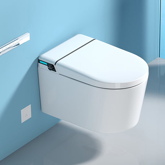 White All-In-One Smart Bidet with Tank 15" Wide Wall Mount Bidet Clearhalo 'Bathroom Remodel & Bathroom Fixtures' 'Bidets' 'Home Improvement' 'home_improvement' 'home_improvement_bidets' 'Toilets & Bidets' 7612434