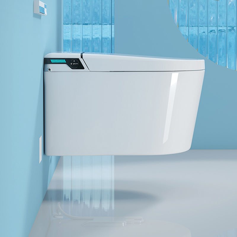 White All-In-One Smart Bidet with Tank 15" Wide Wall Mount Bidet Clearhalo 'Bathroom Remodel & Bathroom Fixtures' 'Bidets' 'Home Improvement' 'home_improvement' 'home_improvement_bidets' 'Toilets & Bidets' 7612437