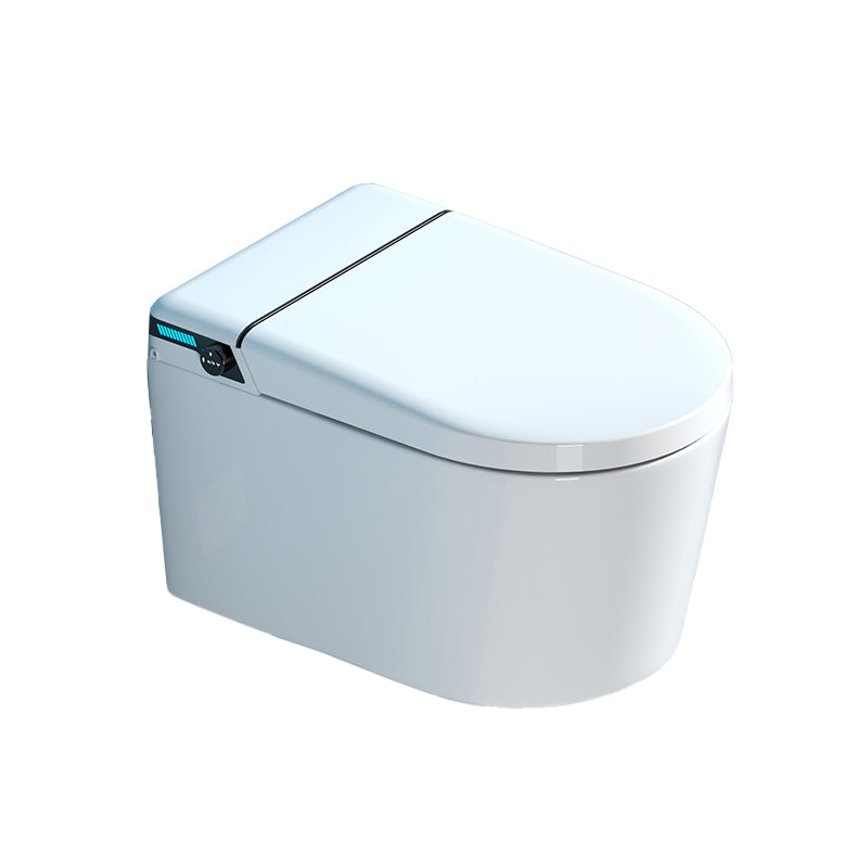 White All-In-One Smart Bidet with Tank 15" Wide Wall Mount Bidet Clearhalo 'Bathroom Remodel & Bathroom Fixtures' 'Bidets' 'Home Improvement' 'home_improvement' 'home_improvement_bidets' 'Toilets & Bidets' 7612439