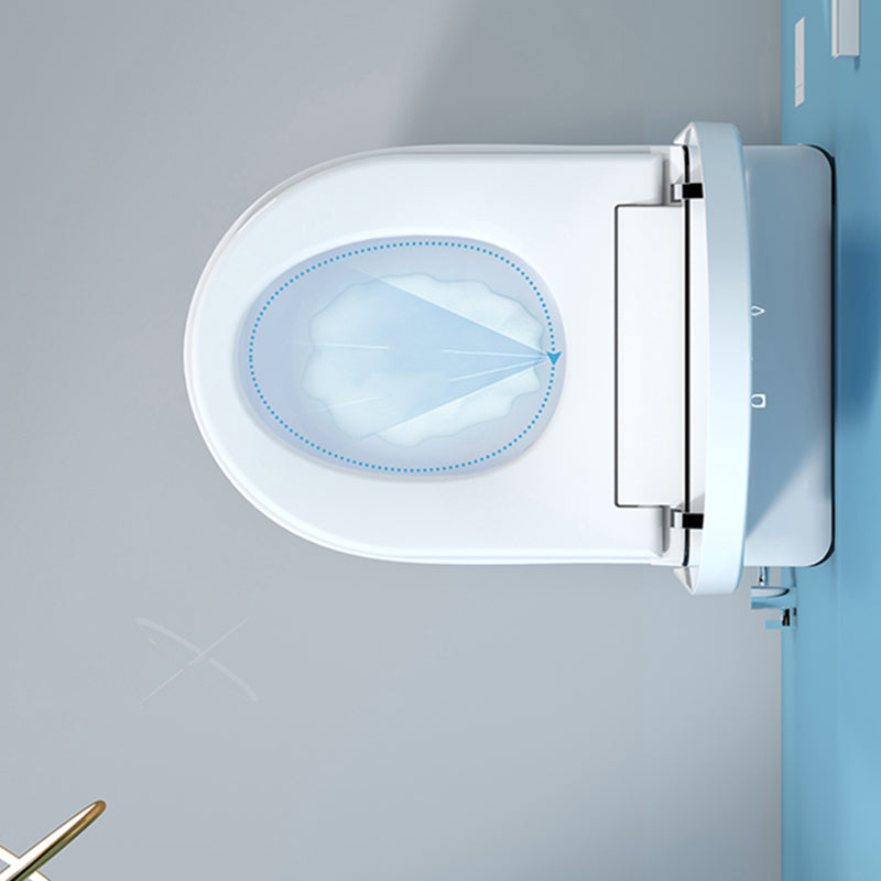 White All-In-One Smart Bidet with Tank 15" Wide Wall Mount Bidet Clearhalo 'Bathroom Remodel & Bathroom Fixtures' 'Bidets' 'Home Improvement' 'home_improvement' 'home_improvement_bidets' 'Toilets & Bidets' 7612440
