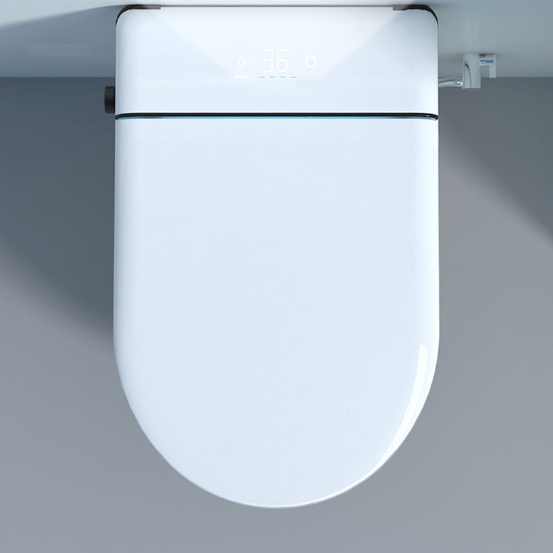 Ceramic Smart Toilet Dual Flush Wall Mounted Bidet with Dryer Clearhalo 'Bathroom Remodel & Bathroom Fixtures' 'Bidets' 'Home Improvement' 'home_improvement' 'home_improvement_bidets' 'Toilets & Bidets' 7612490