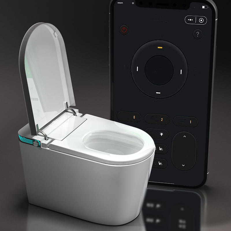 Vitreous China Floor Mount Bidet Contemporary Smart Toilet with Heated Seat Clearhalo 'Bathroom Remodel & Bathroom Fixtures' 'Bidets' 'Home Improvement' 'home_improvement' 'home_improvement_bidets' 'Toilets & Bidets' 7612511