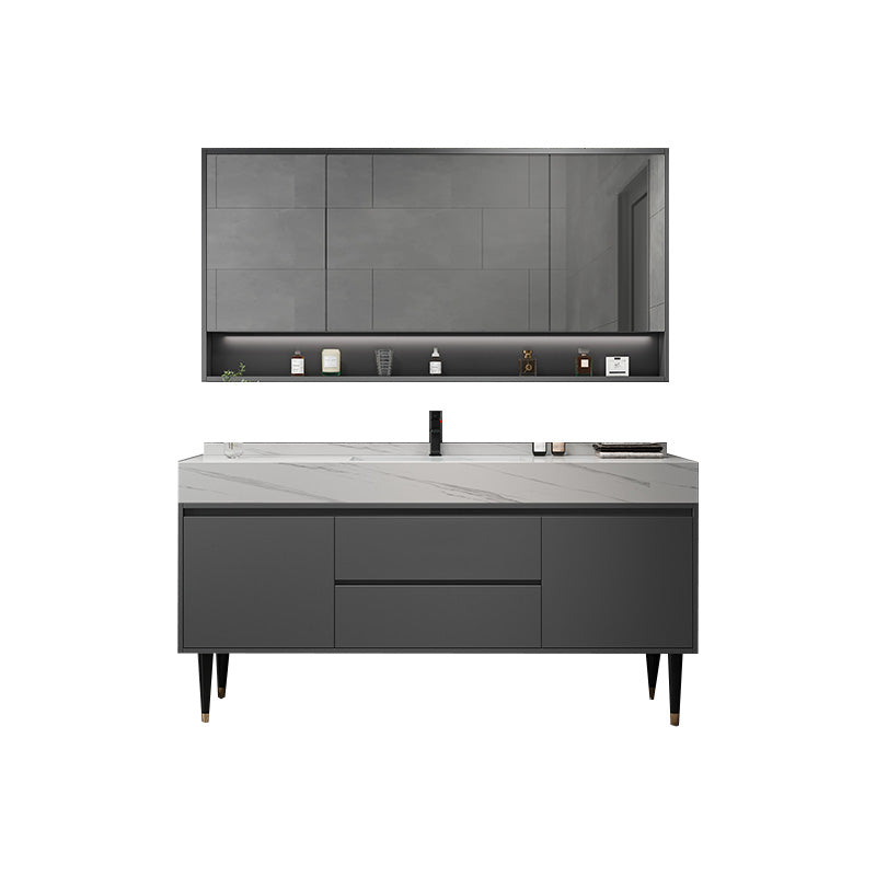 Modern Freestanding Sink Vanity Wood Bathroom Vanity Set with Mirror Vanity & Faucet & Mirror Cabinet https://res.litfad.com/site/img/item/2023/02/26/7623531/1200x1200.jpg Clearhalo 'Bathroom Remodel & Bathroom Fixtures' 'Bathroom Vanities' 'bathroom_vanities' 'Home Improvement' 'home_improvement' 'home_improvement_bathroom_vanities' 7623531