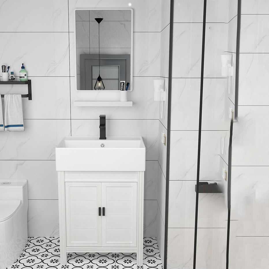 Modern Freestanding Sink Vanity Metal Faucet Included Bathroom Sink Vanity Clearhalo 'Bathroom Remodel & Bathroom Fixtures' 'Bathroom Vanities' 'bathroom_vanities' 'Home Improvement' 'home_improvement' 'home_improvement_bathroom_vanities' 7623585