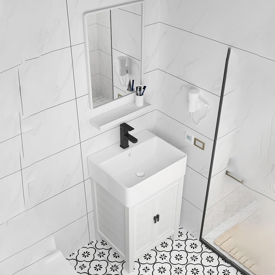 Modern Freestanding Sink Vanity Metal Faucet Included Bathroom Sink Vanity Clearhalo 'Bathroom Remodel & Bathroom Fixtures' 'Bathroom Vanities' 'bathroom_vanities' 'Home Improvement' 'home_improvement' 'home_improvement_bathroom_vanities' 7623587