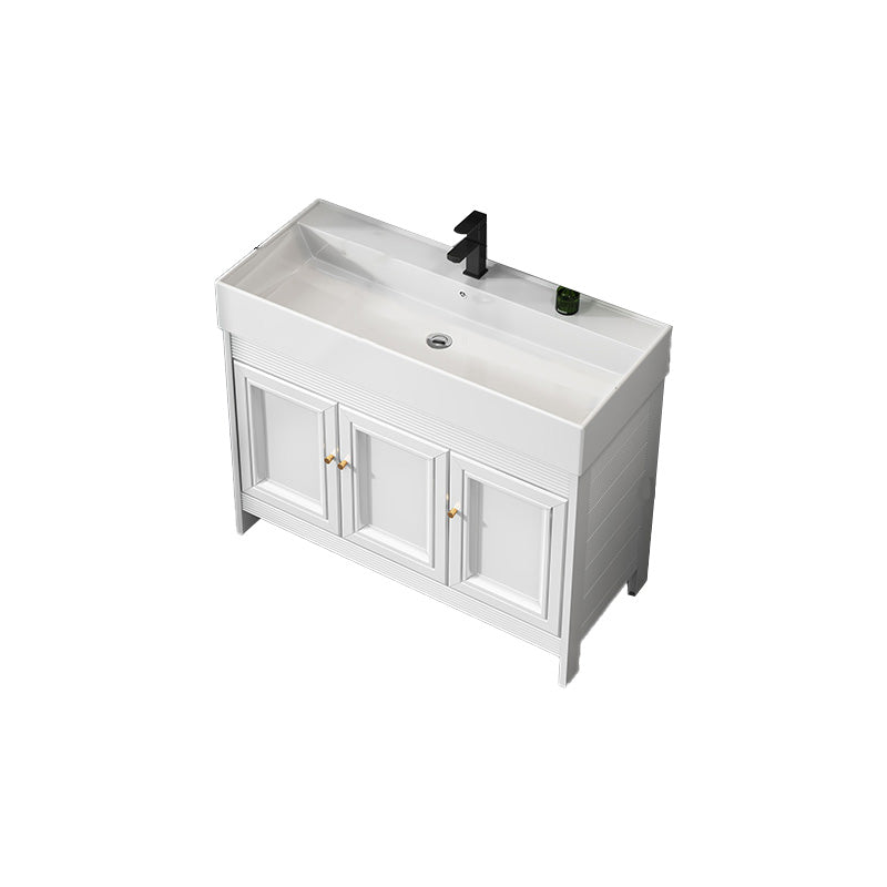 Modern Freestanding Sink Vanity Metal Faucet Included Bathroom Vanity Set Vanity & Faucet 40"L x 18"W x 34"H Clearhalo 'Bathroom Remodel & Bathroom Fixtures' 'Bathroom Vanities' 'bathroom_vanities' 'Home Improvement' 'home_improvement' 'home_improvement_bathroom_vanities' 7623648