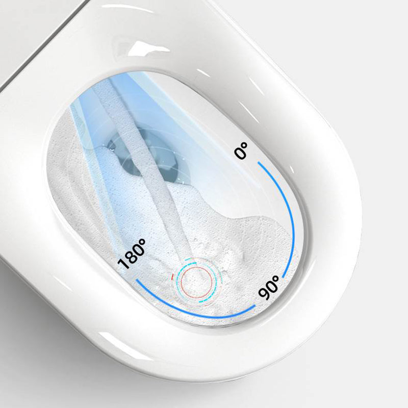 Deodorizing Smart Toilet Elongated Bidet Seat Foot Sensor Bidet Seat in White Clearhalo 'Bathroom Remodel & Bathroom Fixtures' 'Bidets' 'Home Improvement' 'home_improvement' 'home_improvement_bidets' 'Toilets & Bidets' 7625971