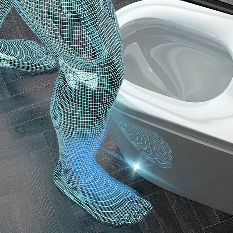Deodorizing Smart Toilet Elongated Bidet Seat Foot Sensor Bidet Seat in White Clearhalo 'Bathroom Remodel & Bathroom Fixtures' 'Bidets' 'Home Improvement' 'home_improvement' 'home_improvement_bidets' 'Toilets & Bidets' 7625975