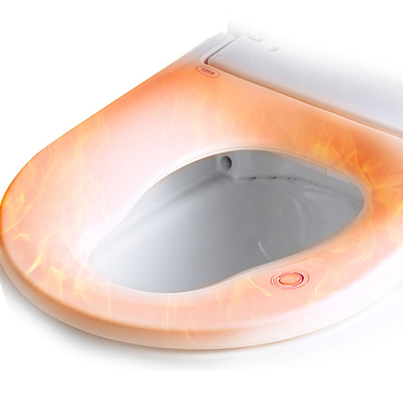 Elongated Smart Toilet Seat Bidet Stain Resistant White Bidet Seat with Heated Seat Clearhalo 'Bathroom Remodel & Bathroom Fixtures' 'Bidets' 'Home Improvement' 'home_improvement' 'home_improvement_bidets' 'Toilets & Bidets' 7626012