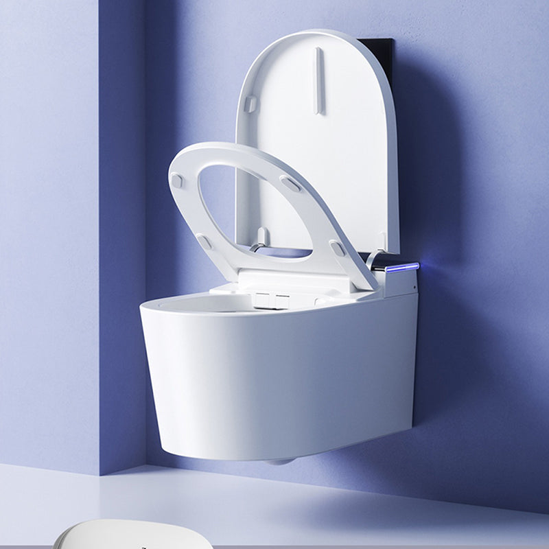 Contemporary Wall Hung Toilet Set Ceramic Wall Mounted Bidet Clearhalo 'Bathroom Remodel & Bathroom Fixtures' 'Bidets' 'Home Improvement' 'home_improvement' 'home_improvement_bidets' 'Toilets & Bidets' 7626017