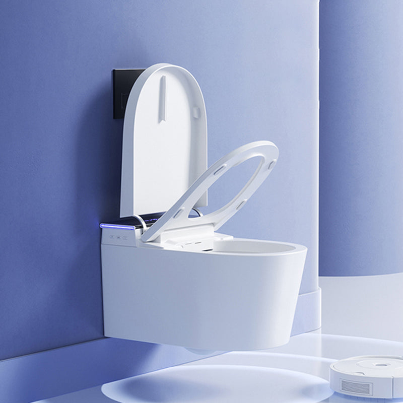 Contemporary Wall Hung Toilet Set Ceramic Wall Mounted Bidet Clearhalo 'Bathroom Remodel & Bathroom Fixtures' 'Bidets' 'Home Improvement' 'home_improvement' 'home_improvement_bidets' 'Toilets & Bidets' 7626019